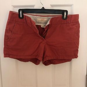 Jcrew red shorts khaki
